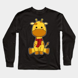 Giraffe with Scarf Long Sleeve T-Shirt